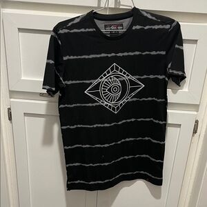 Black and Gray Graphic T-Shirt